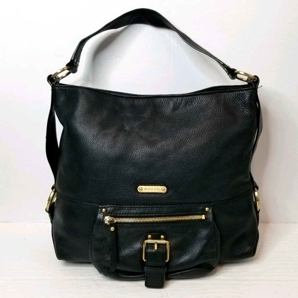 Michael kors pebble Leather shoulder bag - Picture 1 of 11